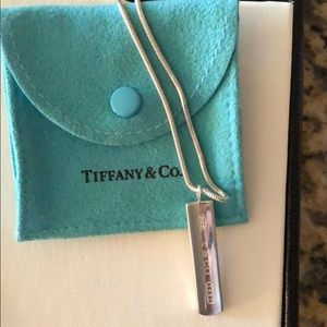 Tiffany & Co. 1837 Bar Pendant Necklace